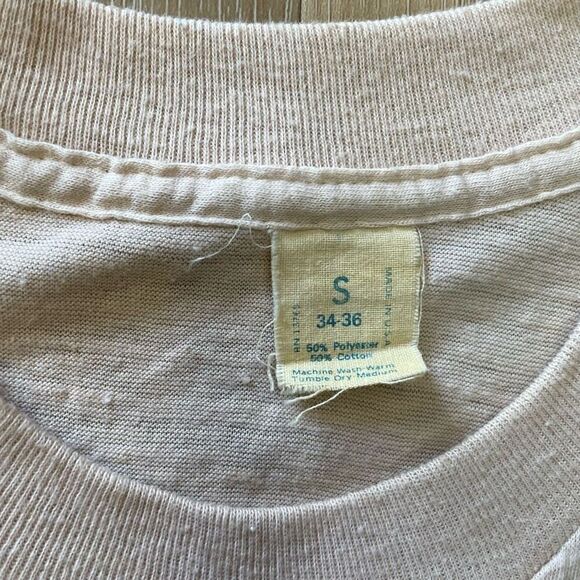 Vintage 1978 Donny & Marie Osmond in Concert Tan Single Stitch T-Shirt Small - Picture 4 of 8